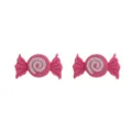 Niedliche rosa Bonbon Ohrstecker Set süße Harz Ohrringe Schmuck für Damen Alltag. - Ohrstecker / Fuchsie Süßigkeiten