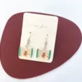 Weihnachten Lebkuchen Mann Bonbon Beutel Ohrringe süße Feiertag Hängeohrringe für Damen Geschenk - Stil B Nummer 5