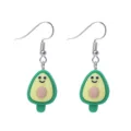 Süße Cartoon Avocado Ohrringe niedliche Frucht Hängeohrringe für Damen Sommerschmuck - Avocado Ohrhaken