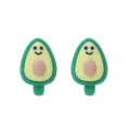 Süße Avocado Eis Stil Ohrstecker Detail Nahaufnahme Cartoon Frucht Schmuck Accessoire - Avocado Ohrstecker
