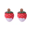 Süsse Erdbeer Eiscreme Ohrstecker niedliche Cartoon Obst Ohrringe für Damen Schmuck - Erdbeer Ohrstecker