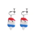 Süße handgemachte Cartoon Eis am Stiel Ohrclips, lustiger bunter Ton Schmuck für Damen. - Nr.6 Clip