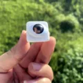 Einzigartiger Acryl-Harz-Ring mit 3D-Puppenaugen-Design und Wimpern für modebewusste Damen. - Größe 7 / Festes Weiß Braunes Auge