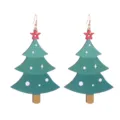Holz Weihnachtsbaum Ohrringe für Damen festliche Party niedliche hängende Schmuck Geschenke. - Stil 4 (Weihnachtsbaum)