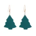 Weihnachtsbaum weiche Ton Ohrringe süße Ton Ohrhaken elegante Feiertag Schmuck Geschenke Damen - Dunkelgrüner Festlicher Weihnachtsbaum (7)