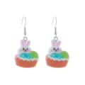 Easter bunny earrings cute cartoon rabbit resin egg basket dangles spring holiday jewelry gift - Rabbit in Basket Style (4)
