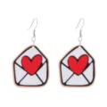 Valentinstag Liebe Umschlag Ohrringe, süsse Herz Hänger Ohrringe für Damen und Mädchen. - Umschlag Herz Stil (Nr. 10)