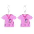 Roze verpleegster acryl oorbellen, leuke medische thema hangende oorbellen voor dames dagelijks. - Stijl 4 (Verpleegstersuniform Vorm)