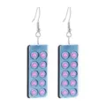 Gedetailleerd overzicht van acryl blister pil hart oorbellen, unieke fantasie oor sieraden. - Stijl 5 (Pilstrip Vorm)
