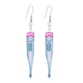 Leuke thermometer acryl hangende oren novelty verpleegster dag medische sieraden - Stijl 9 (Thermometer Vorm)
