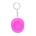 Rosa Strass Cowboyhut Schlüsselanhänger stilvolle westliche Tasche Charm süße Schlüsselring - Strass Rosa