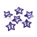 Cute purple star hair clips for kids, colorful oil drip metal BB clips for daily hairstyles. - 10 Pieces Pack / Spotted Dark Purple