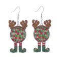 Weihnachtliche Diskokugel Elfen Ohrringe Glitzer Acryl Rentier Geweih Party Schmuck - Stil 5 (Disco Elf Stiefel)