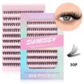 Detailed view of DIY segmented false eyelashes cluster, soft texture and natural wearing effect. - 30 Pages