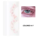 Bunte künstliche Wimpern flauschig weich dramatisch rote Wimpern Make-up Detailansicht Augen-Look. - Roter Farbverlauf Stil (colored-4-1)
