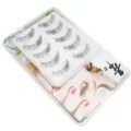 5 Paar Natürliche Künstliche Wimpern Weiche Leichte Fake Eyelashes Augen Make-up Tools - Fünf Paare Verjüngte Wimpern M1
