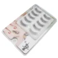 DINGSEN künstliche Wimpern 5 Paar Set, natürlich weiche spitz zulaufende Fake Eyelashes. - Fünf Paare Verjüngte Wimpern M5