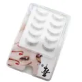 Natürliche künstliche Wimpern Detailansicht, 5 Paar Packung mit verjüngten Spitzen für Make-up. - Fünf Paare Verjüngte Wimpern M8