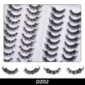 20 Paar künstliche Wimpern Buch Set natürliches dickes Volumen Wimpern mit Schale DZ02 - DZ02 Stil / 20 Paar Packung