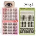 DIY Cluster Wimpern Buch mit gemischten Längen weiche natürliche künstliche Wimpern Box. - Gemischter Stil (MIX05) / MIX05