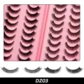 20 Paar künstliche Wimpern Buch natürlich dick geschwungen Fake Eyelashes Make-up - DZ03 Stil / 20 Paar Packung