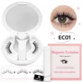 Magnetic eyelashes set with storage case natural volume reusable soft magnetic lashes for women - Style EC01 (EC01)