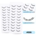 Transparente Band flauschige künstliche Wimpern natürliche dicke Einzelwimpern Multipack SS5 - SS5 Stil (10 Paare) / 10 Paare Set