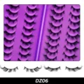 20 Paare künstliche Wimpern Buch Set, dicke und natürliche lockige Wimpern für Make-up. - DZ06 Stil / 20 Paar Packung