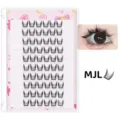 Klebstofffreie segmentierte künstliche Wimpern 10 Reihen DIY Cluster Augen Make-up Variante. - Weiße Box Kleberfreier Katzenelf-Stil (MJL) / 10 Reihen