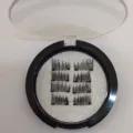 Cluster künstliche Wimpern Set mit runder klarer Deckel Aufbewahrungsbox und Glitzerbasis. - Natürliche Falsche Wimpern Set (N125)