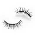 Faux cils autocollants aspect naturel réutilisables cils en bande avec support blanc. - Style Courbure Naturelle Auto-Adhésif (ZD44) / Une Paire