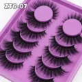 Dichte natürliche künstliche Wimpern im lila Tray, weich und bequem für tägliches Augen-Make-up. - Geschwungene Falsche Wimpern (ZT6-07)