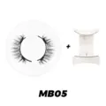 Magnetische künstliche Wimpern Set mit Applikator, natürlicher Look für das Make-up - Stil MB05 (Einfaches Quantenmagnet-Set)