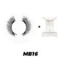 Detailansicht von Quanten-Magnet-Künstlichen Wimpern mit Applikator, Modell MB16. - Stil MB16 (Einfaches Quantenmagnet-Set)