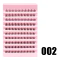 Segmentierte künstliche Wimpern Cluster natürliche einzelne DIY Wimpernverlängerung 002 - Nr. 002 (Rosa Tablett)