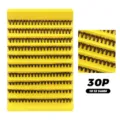 Segmentierte Wimpern Buescheln mit gelbem Tablett 30P 10 12 14mm künstliche Wimpern - 30 Cluster (Gelbes Tablett)