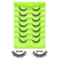 7 Paar falsche Wimpern Katzenaugen Stil gruene Schale QF104 Schoenheit Make-up Wimpern - Grüne Schale Stil (QF104) / 7 Paare Set