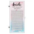 Japanische Kunstwimpern Verlaengerung Schale mit Kirschblueten Design fuer einen natuerlichen Look. - Fee 6MM / Weiße Box 12 Reihen