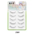 Künstliche Wimpern 5 Paar natuerlicher Look transparentes Band leicht taeglich Make-up - Transparentes Band Stil Z18 / 5 Paar Set