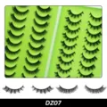 20 Paare Künstliche Wimpern Natürliche Dicke Gekrümmte Wimpern Buch Tray Modell DZ07 - DZ07 Stil / 20 Paar Packung