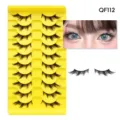 Künstliche Wimpern 10 Paare COS Kleiner Teufel Stil Natürliche Dichte Make-up QF112 - QF112 Stil (QF112) / 10 Paare Set