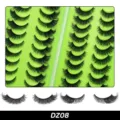 DZ08 künstliche Wimpern Set dichte geschwungene Wimpern Buch Variante natürlicher Make-up Stil - DZ08 Stil / 20 Paar Packung