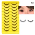 10 Paar künstliche Wimpern natürliches Volumen wuschelig Make-up Werkzeug Stil WZ - WZ Stil (WZ) / 10 Paare Set