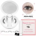 Soft magnetic eyelashes set with mirror storage case and applicator tool for easy daily wear. - Style M04+M07 (M04+M07)