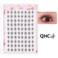 DIY segmentierte künstliche Wimpern 10 Reihen kleberfrei natürlicher Look Make-up - Weiße Box Kleberfreier Blau-Weiß-Porzellan-Stil (QHC) / 10 Reihen