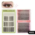 DIY Einzelwimpern Set im Buchdesign, naturgetreue weiche künstliche Wimpern für DIY. - MIX10
