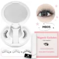 Soft magnetic eyelashes set with mirror case and eyeliner, model MB05 natural look. - Style MB05 (MB05)