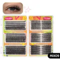 Großhandel segmentierte künstliche Wimpern Buch natürliche Volumen DIY Make-up Werkzeuge - MIX09