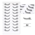 10 Paare künstliche Wimpern natürliche weiche schwarze lange Fake Wimpern Set für Make-up. - Daji-Stil (DJ) / 10 Paare Set