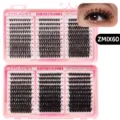 Segmentierte Cluster künstliche Wimpern Buch rosa Aufbewahrungsbox flauschige Wimpernverlängerung - ZMIX60